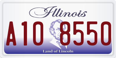 IL license plate A108550