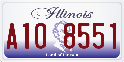 IL license plate A108551