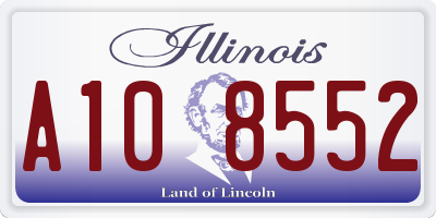 IL license plate A108552
