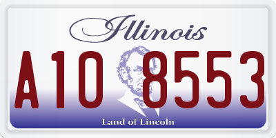 IL license plate A108553