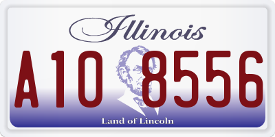 IL license plate A108556