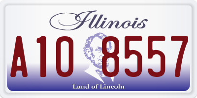 IL license plate A108557