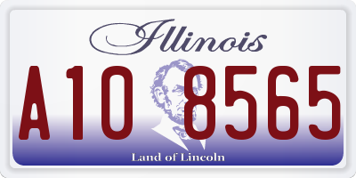 IL license plate A108565