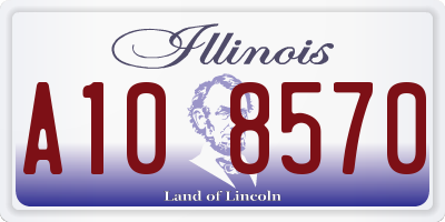 IL license plate A108570