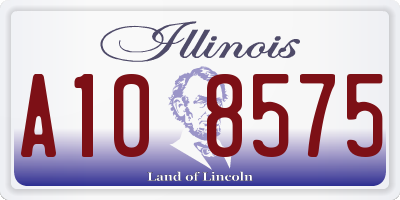 IL license plate A108575
