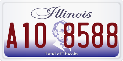IL license plate A108588