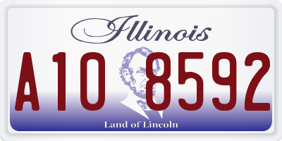 IL license plate A108592