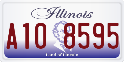IL license plate A108595