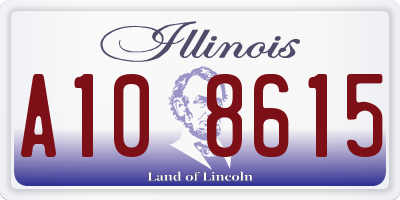 IL license plate A108615