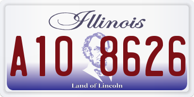 IL license plate A108626