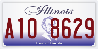 IL license plate A108629