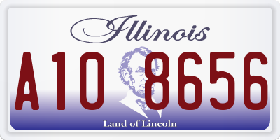 IL license plate A108656