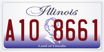 IL license plate A108661