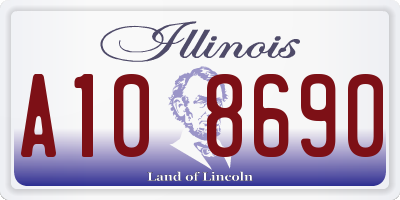 IL license plate A108690