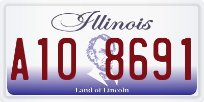 IL license plate A108691