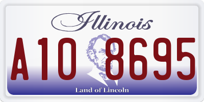 IL license plate A108695