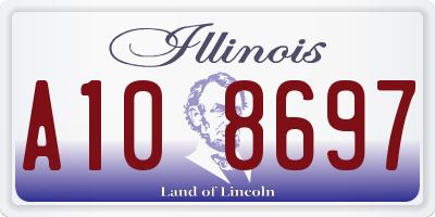 IL license plate A108697