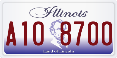 IL license plate A108700
