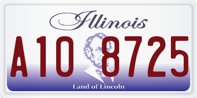 IL license plate A108725