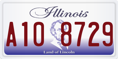 IL license plate A108729