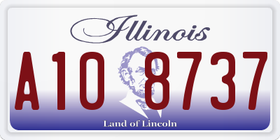 IL license plate A108737