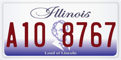 IL license plate A108767