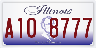 IL license plate A108777