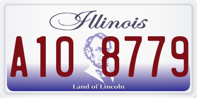 IL license plate A108779