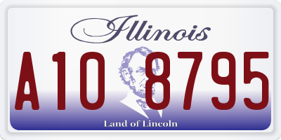 IL license plate A108795