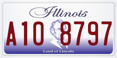 IL license plate A108797