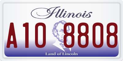 IL license plate A108808