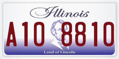 IL license plate A108810
