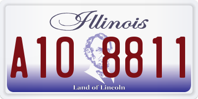 IL license plate A108811