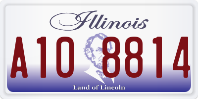 IL license plate A108814