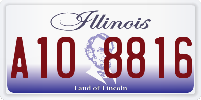 IL license plate A108816