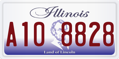 IL license plate A108828