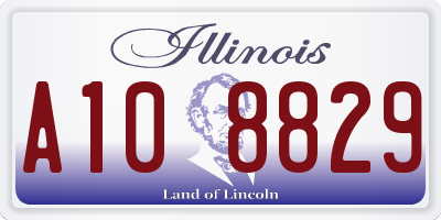IL license plate A108829