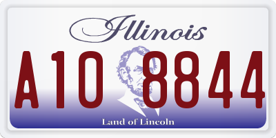 IL license plate A108844