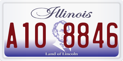 IL license plate A108846
