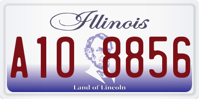 IL license plate A108856