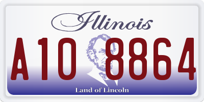 IL license plate A108864