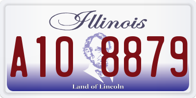 IL license plate A108879