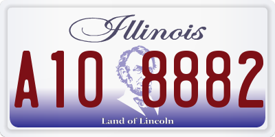 IL license plate A108882