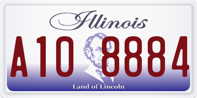 IL license plate A108884