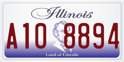 IL license plate A108894