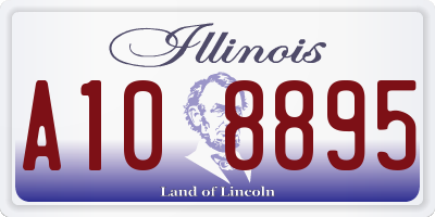IL license plate A108895