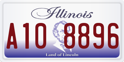 IL license plate A108896