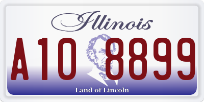 IL license plate A108899
