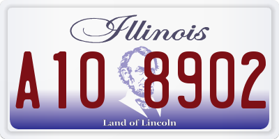 IL license plate A108902