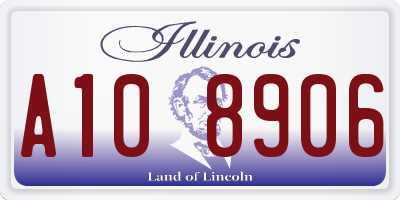 IL license plate A108906